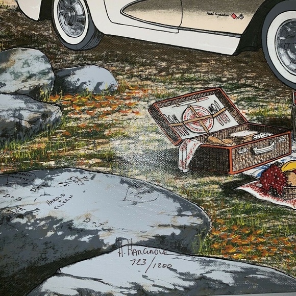 H. Hargrove Original Oil Painting On Canvas Signed - Picture 2 of 2